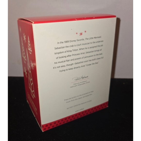 Hallmark Keepsake Disney Sebastian Ornament Under The Sea The Little Mermaid SIN - Picture 3 of 8